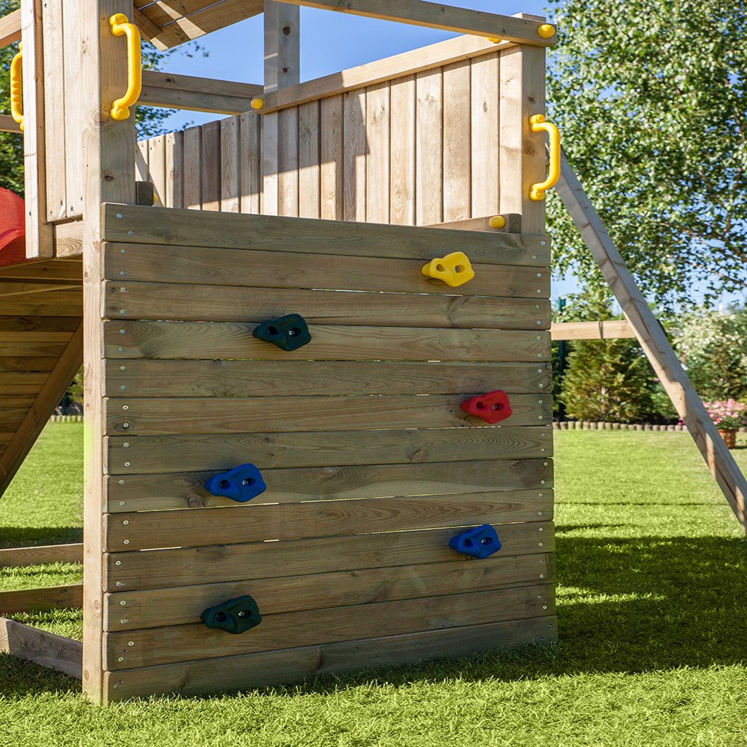 Shire Adventure Peaks Fortress 3 (Carol 3) Climbing Frame With Swing & Slide - JJ Building Materials