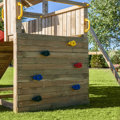 Shire Adventure Peaks Fortress 3 (Carol 3) Climbing Frame With Swing & Slide - JJ Building Materials