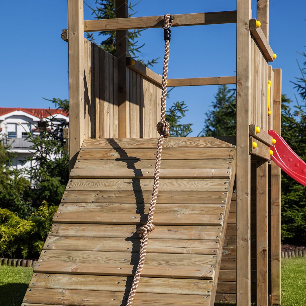Shire Adventure Peaks Fortress 3 (Carol 3) Climbing Frame With Swing & Slide - JJ Building Materials