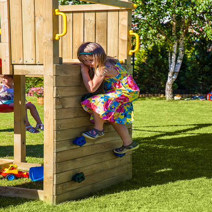 Shire Adventure Peaks Fortress 3 (Carol 3) Climbing Frame With Swing & Slide - JJ Building Materials