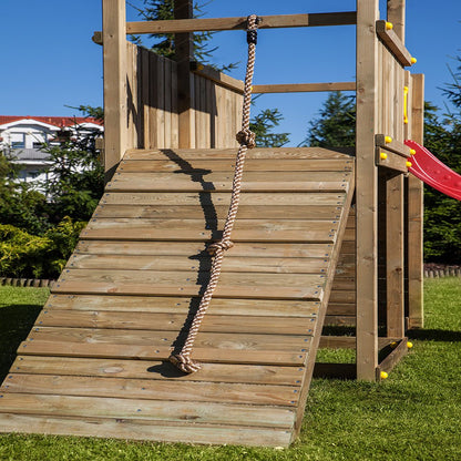 Shire Adventure Peaks Fortress 3 (Carol 3) Climbing Frame With Swing & Slide - JJ Building Materials