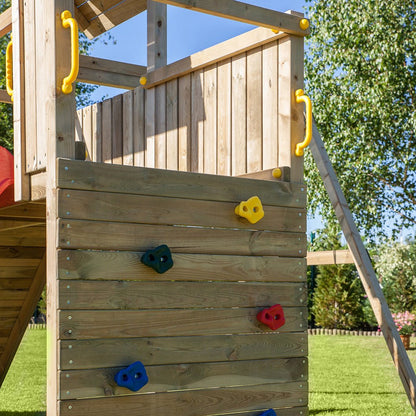 Shire Adventure Peaks Fortress 3 (Carol 3) Climbing Frame With Swing & Slide - JJ Building Materials
