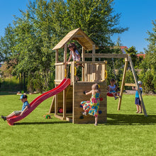 Shire Adventure Peaks Fortress 3 (Carol 3) Climbing Frame With Swing & Slide - JJ Building Materials