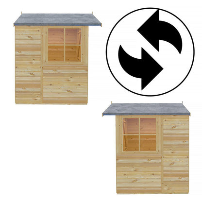 Shire Alderney 7x5ft Double Door T&G Apex Wooden Shed - JJ Building Materials