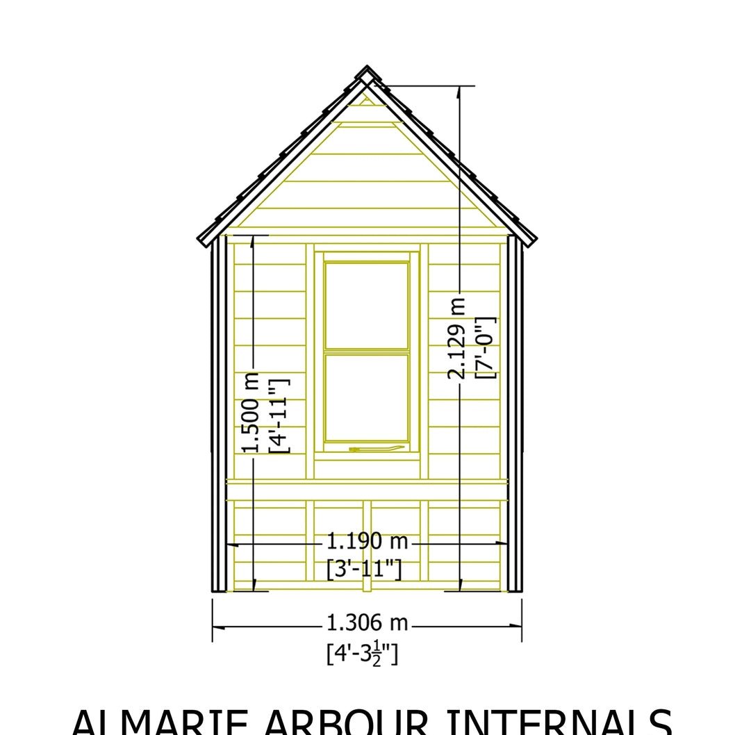 Shire Almarie Arbour Pressure Treated 4 x 3ft - JJ Building Materials