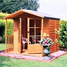 Shire Alnwick 7x7ft Double Door T&G Wooden Summerhouse - JJ Building Materials