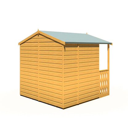 Shire Alnwick 7x7ft Double Door T&G Wooden Summerhouse - JJ Building Materials