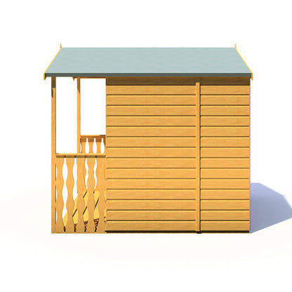 Shire Alnwick 7x7ft Double Door T&G Wooden Summerhouse - JJ Building Materials