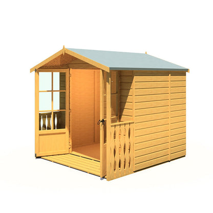 Shire Alnwick 7x7ft Double Door T&G Wooden Summerhouse - JJ Building Materials