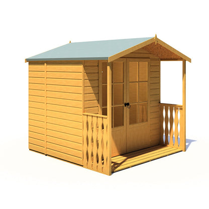 Shire Alnwick 7x7ft Double Door T&G Wooden Summerhouse - JJ Building Materials