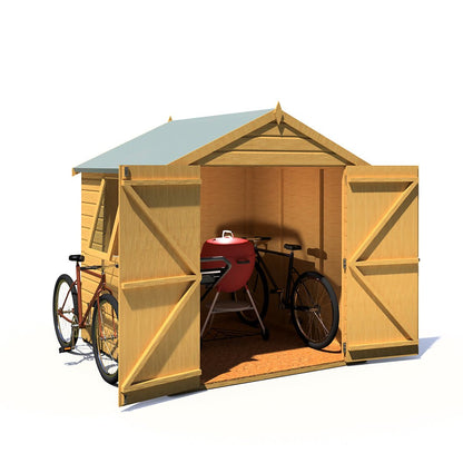 Shire Arran 6x6ft Double Door Apex Wooden Shed - JJ Building Materials