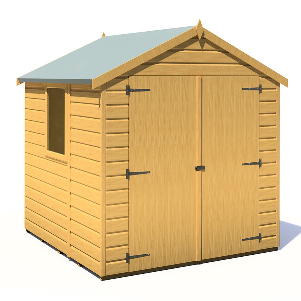 Shire Arran 6x6ft Double Door Apex Wooden Shed - JJ Building Materials