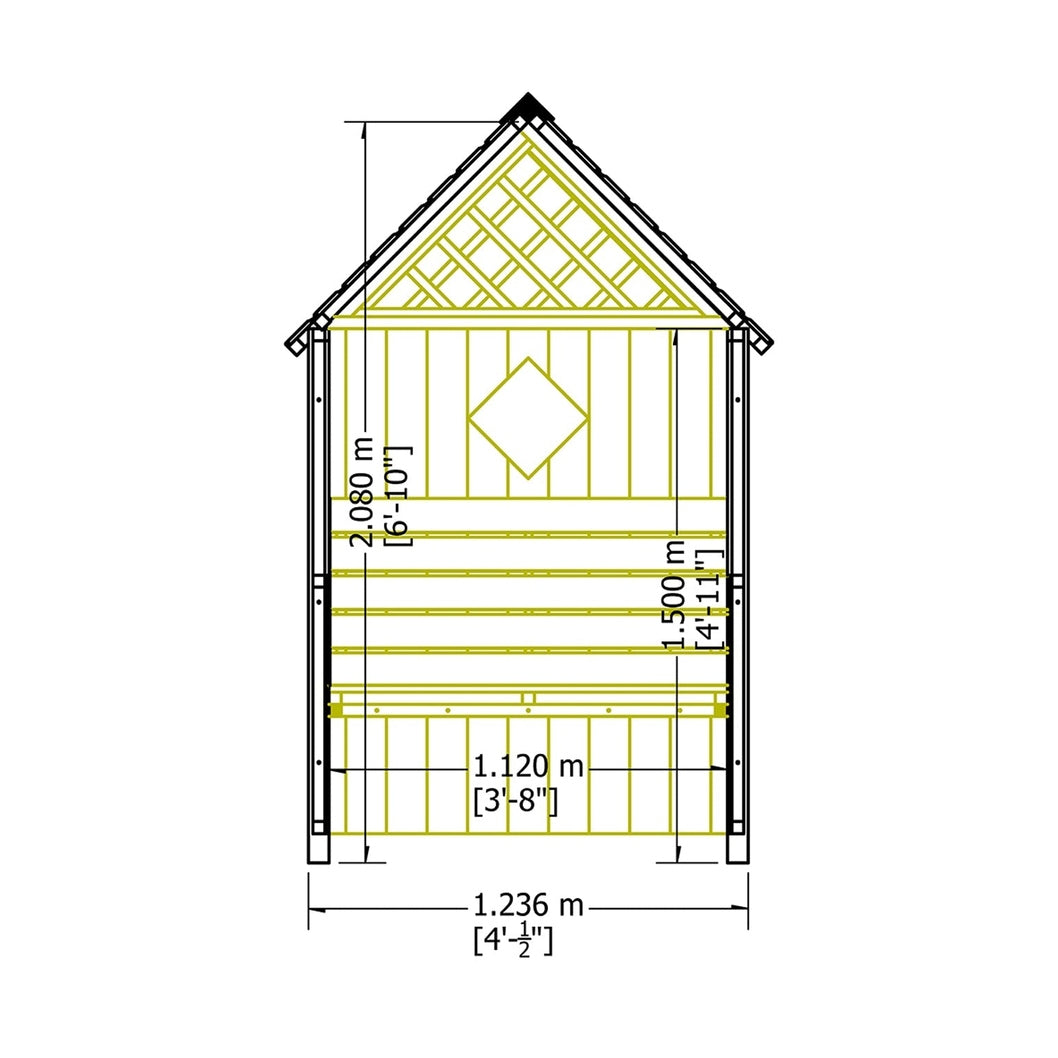 Shire Arum Arbour Seat Pressure Treated - JJ Building Materials