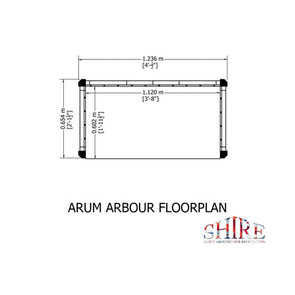 Shire Arum Arbour Seat Pressure Treated - JJ Building Materials