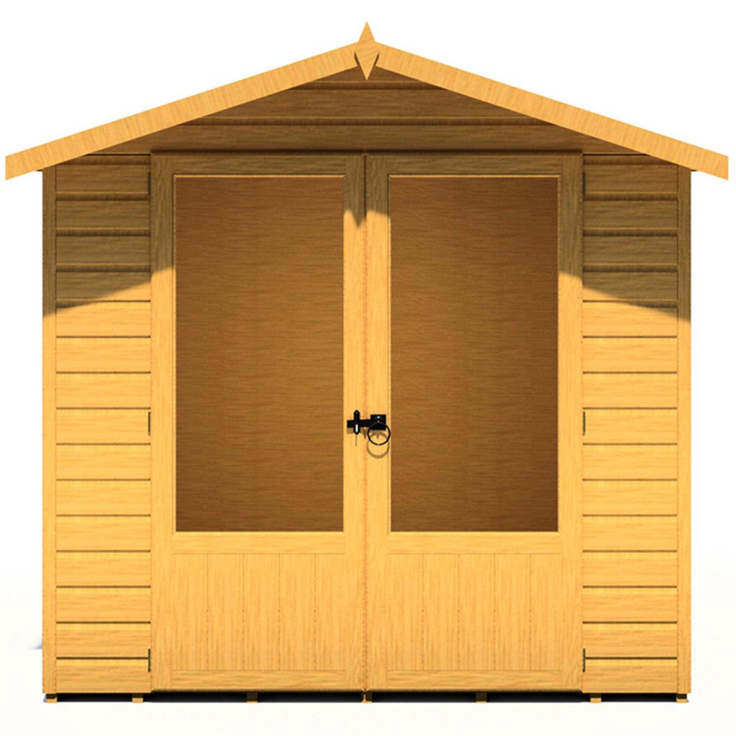 Shire Avance 7x5ft T&G Double Door Wooden Summerhouse - JJ Building Materials