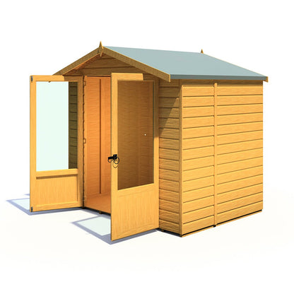 Shire Avance 7x5ft T&G Double Door Wooden Summerhouse - JJ Building Materials
