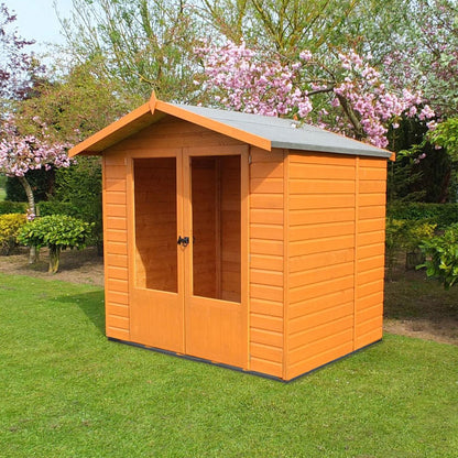 Shire Avance 7x5ft T&G Double Door Wooden Summerhouse - JJ Building Materials