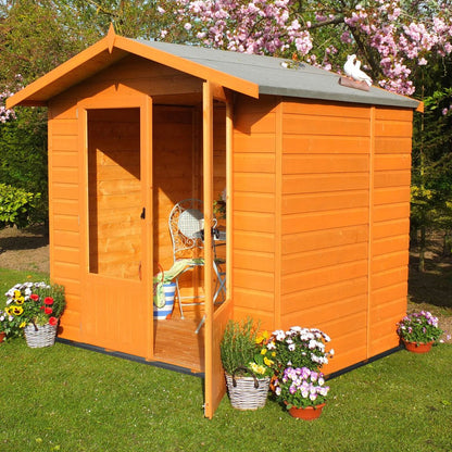 Shire Avance 7x5ft T&G Double Door Wooden Summerhouse - JJ Building Materials