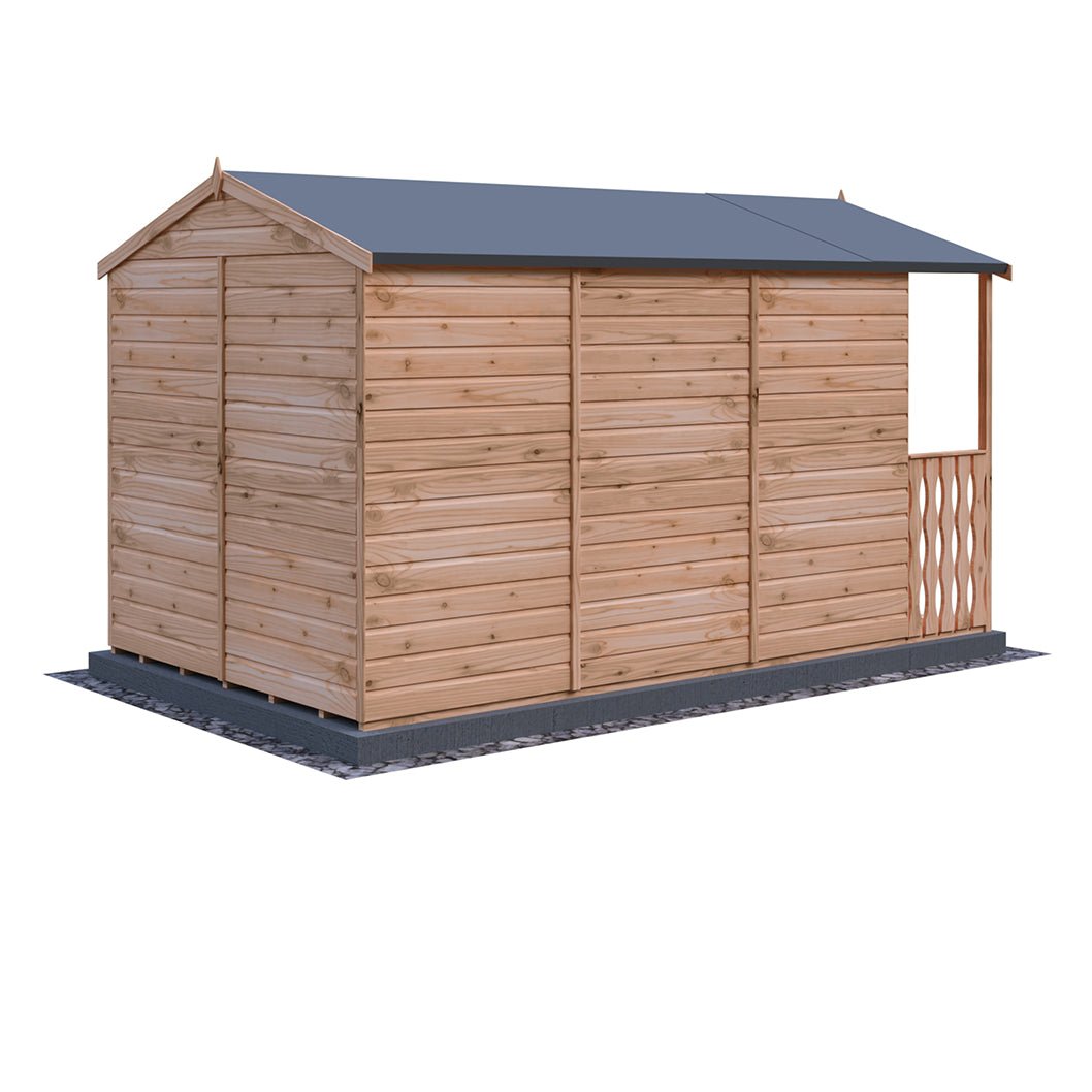 Shire Badminton 7x10ft Single Door T&G Wooden Summerhouse - JJ Building Materials