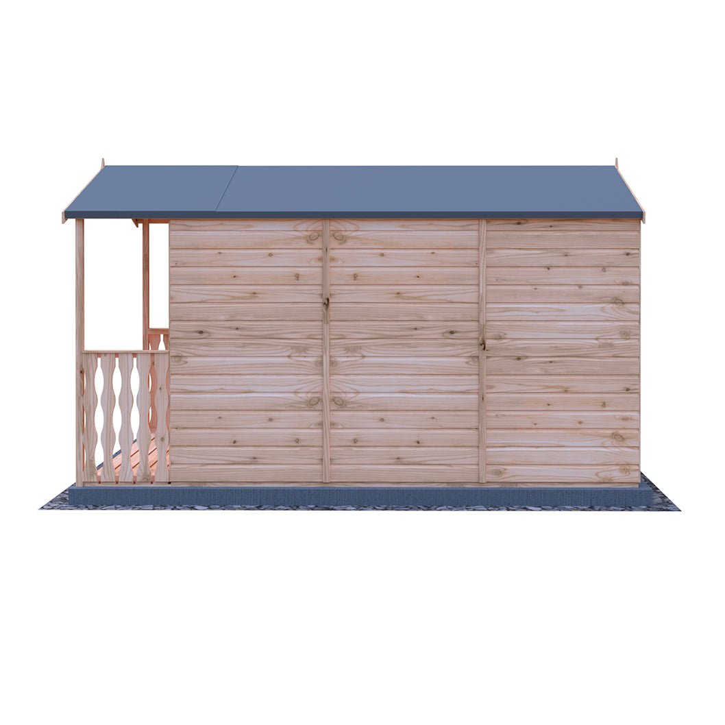 Shire Badminton 7x10ft Single Door T&G Wooden Summerhouse - JJ Building Materials