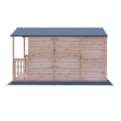 Shire Badminton 7x10ft Single Door T&G Wooden Summerhouse - JJ Building Materials
