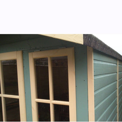 Shire Badminton 7x10ft Single Door T&G Wooden Summerhouse - JJ Building Materials