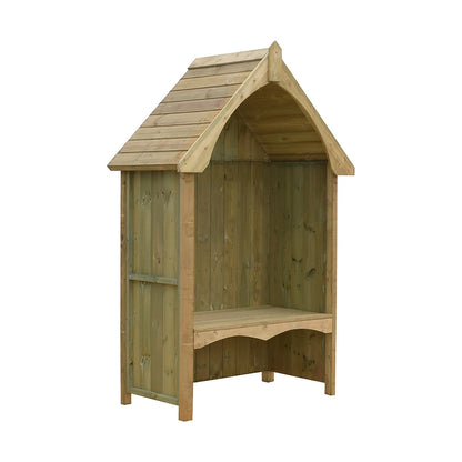 Shire Balsam Garden Arbour Seat 4 x 2ft Pressure Treated - JJ Building Materials