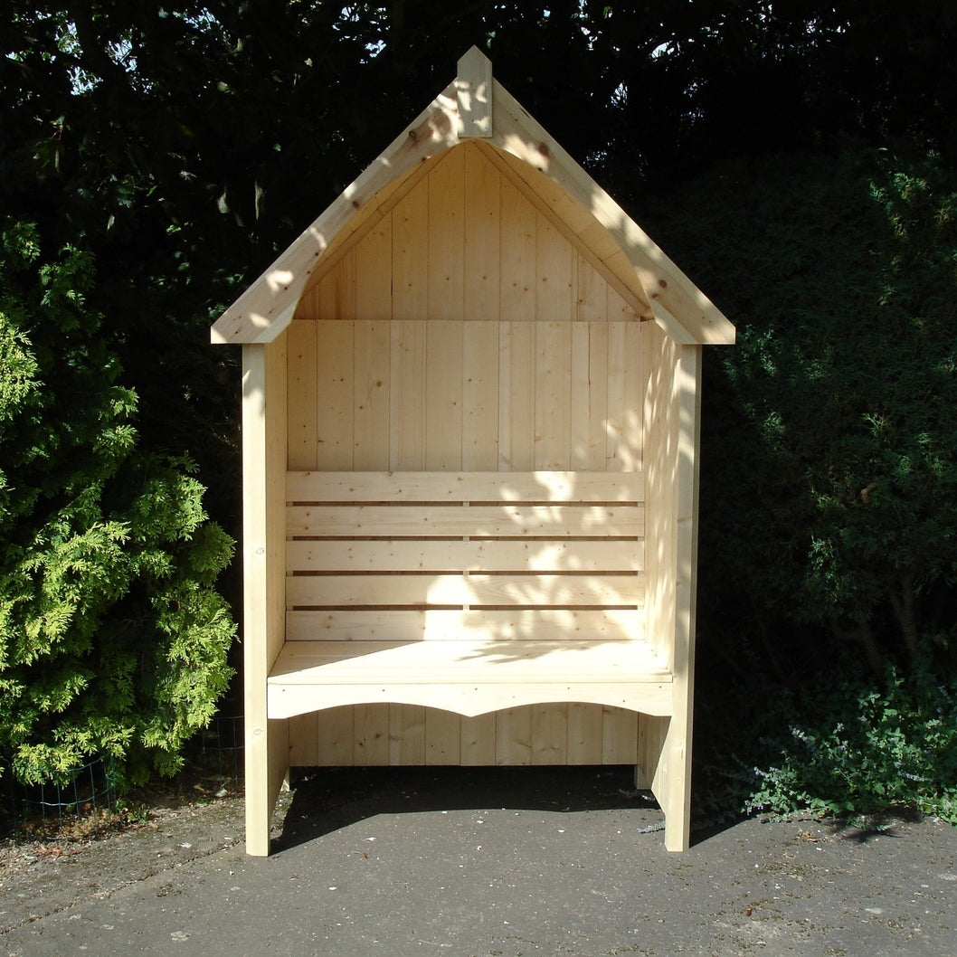 Shire Balsam Garden Arbour Seat 4 x 2ft Pressure Treated - JJ Building Materials