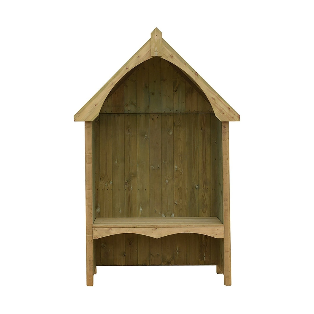 Shire Balsam Garden Arbour Seat 4 x 2ft Pressure Treated - JJ Building Materials