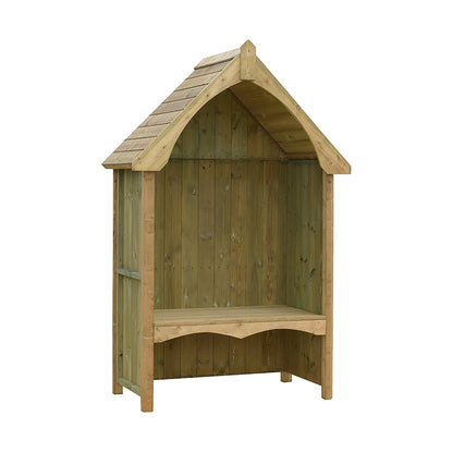 Shire Balsam Garden Arbour Seat 4 x 2ft Pressure Treated - JJ Building Materials