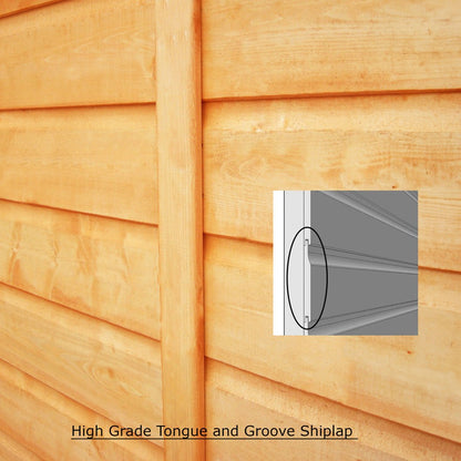 Shire Barclay 7x7ft Corner Double Door T&G Wooden Summerhouse - JJ Building Materials