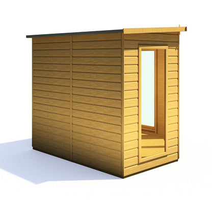 Shire Barclay 8x8ft Corner Double Door T&G Wooden Summerhouse - JJ Building Materials