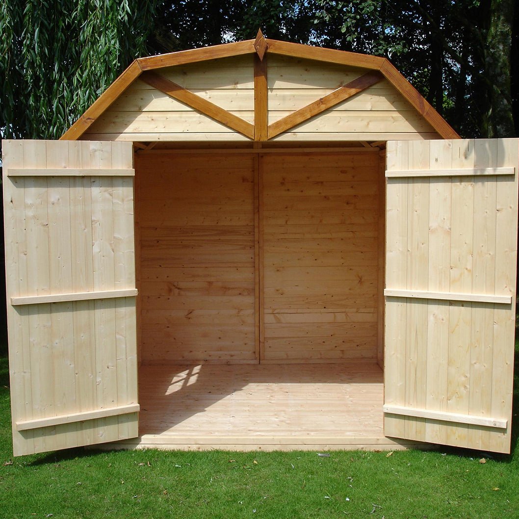 Shire Barn 7x7ft T&G Double Door Wooden Shed - JJ Building Materials