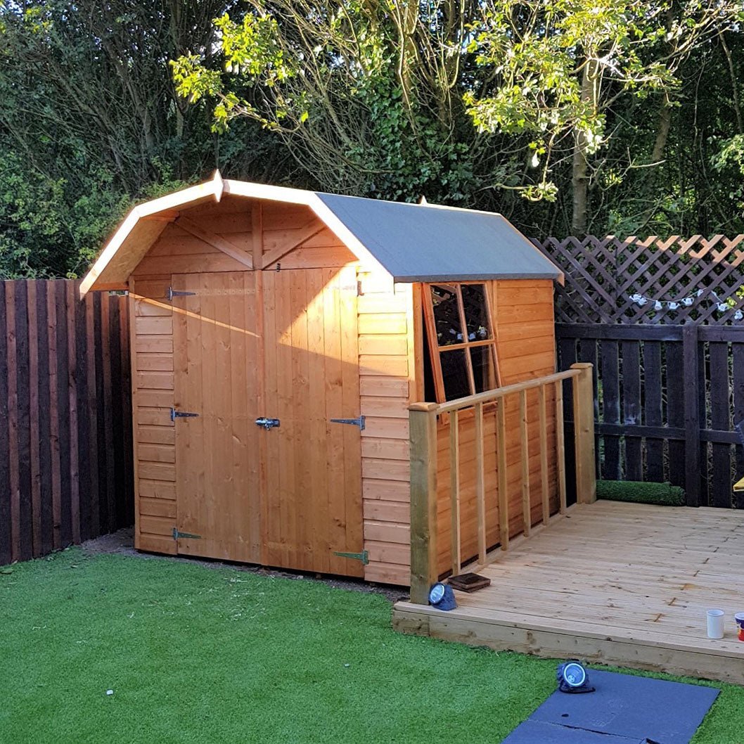 Shire Barn 7x7ft T&G Double Door Wooden Shed - JJ Building Materials