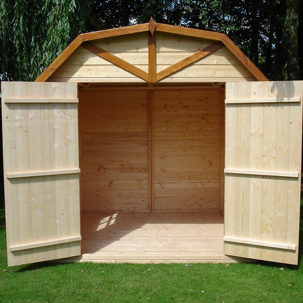 Shire Barn 7x7ft T&G Double Door Wooden Shed - JJ Building Materials