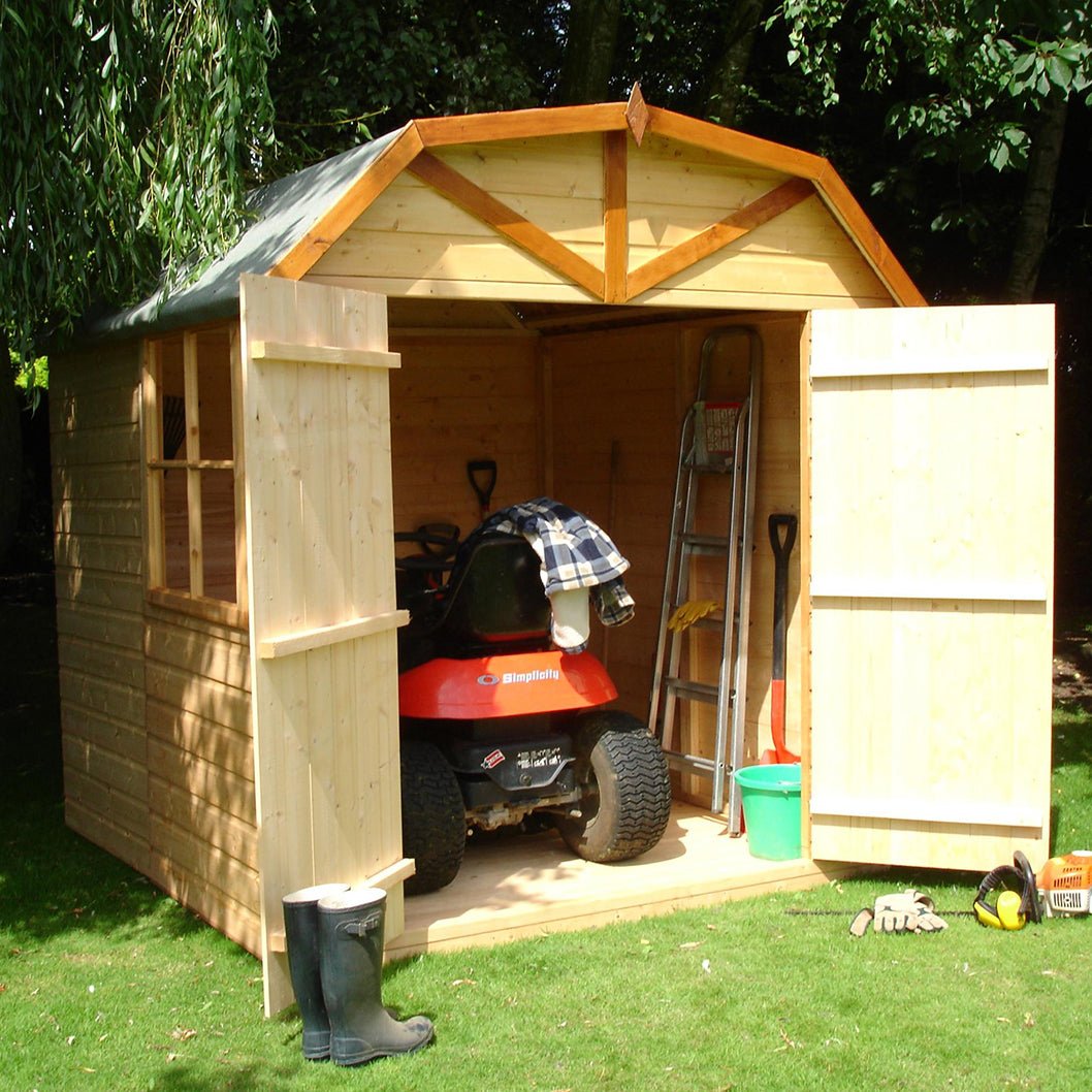 Shire Barn 7x7ft T&G Double Door Wooden Shed - JJ Building Materials