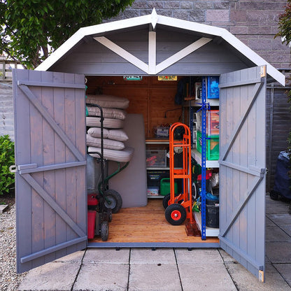 Shire Barn 7x7ft T&G Double Door Wooden Shed - JJ Building Materials