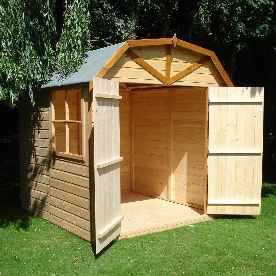 Shire Barn 7x7ft T&G Double Door Wooden Shed - JJ Building Materials