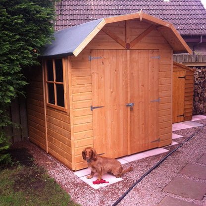 Shire Barn 7x7ft T&G Double Door Wooden Shed - JJ Building Materials