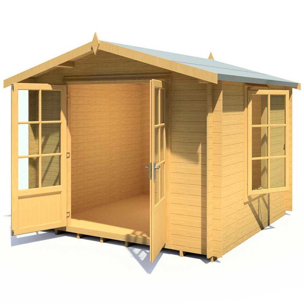 Shire Barnsdale Log Cabin With 19mm Log Thickness - JJ Building Materials