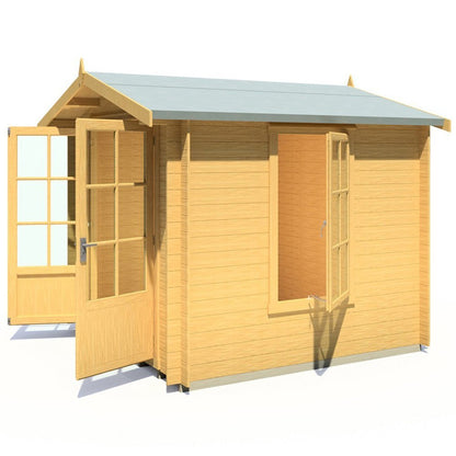 Shire Barnsdale Log Cabin With 19mm Log Thickness - JJ Building Materials