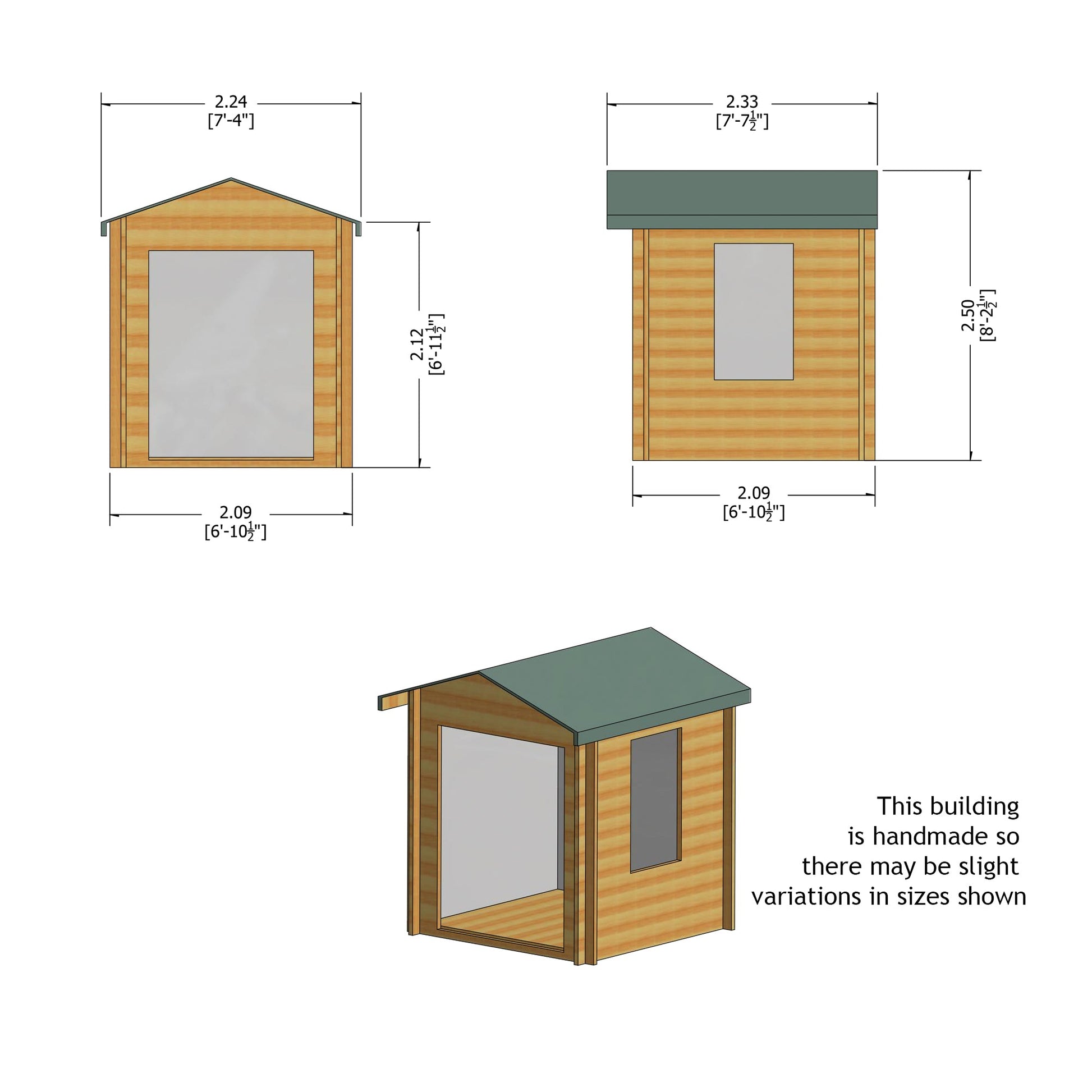 Shire Barnsdale Log Cabin With 19mm Log Thickness - JJ Building Materials