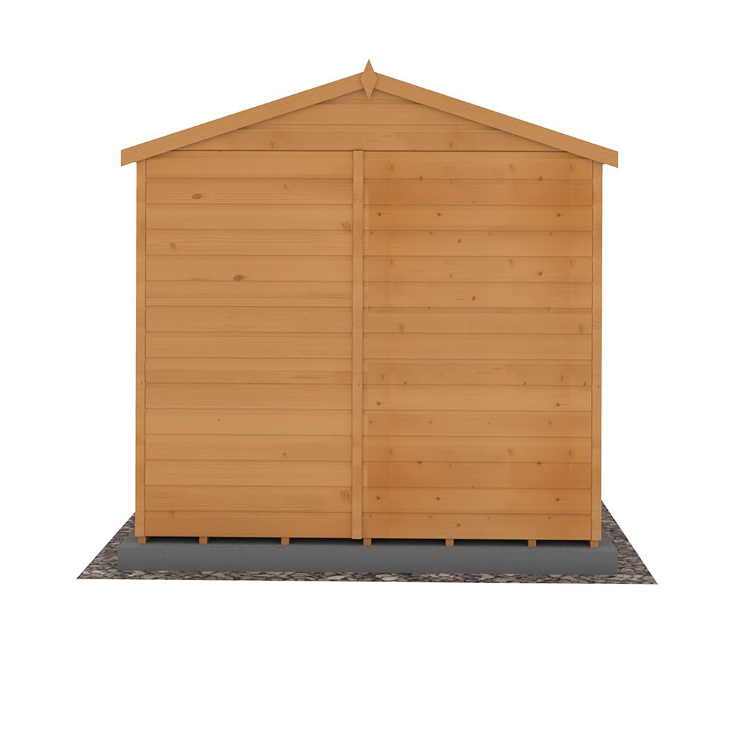 Shire Barraca 7x10ft T&G Single Door Apex Wooden Shed - JJ Building Materials