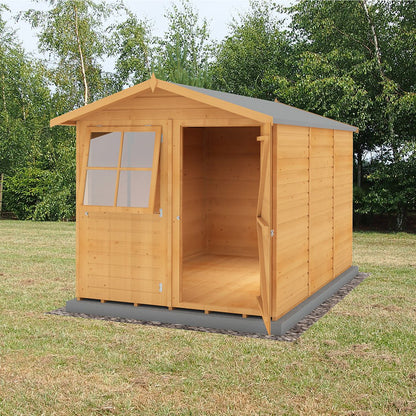 Shire Barraca 7x10ft T&G Single Door Apex Wooden Shed - JJ Building Materials