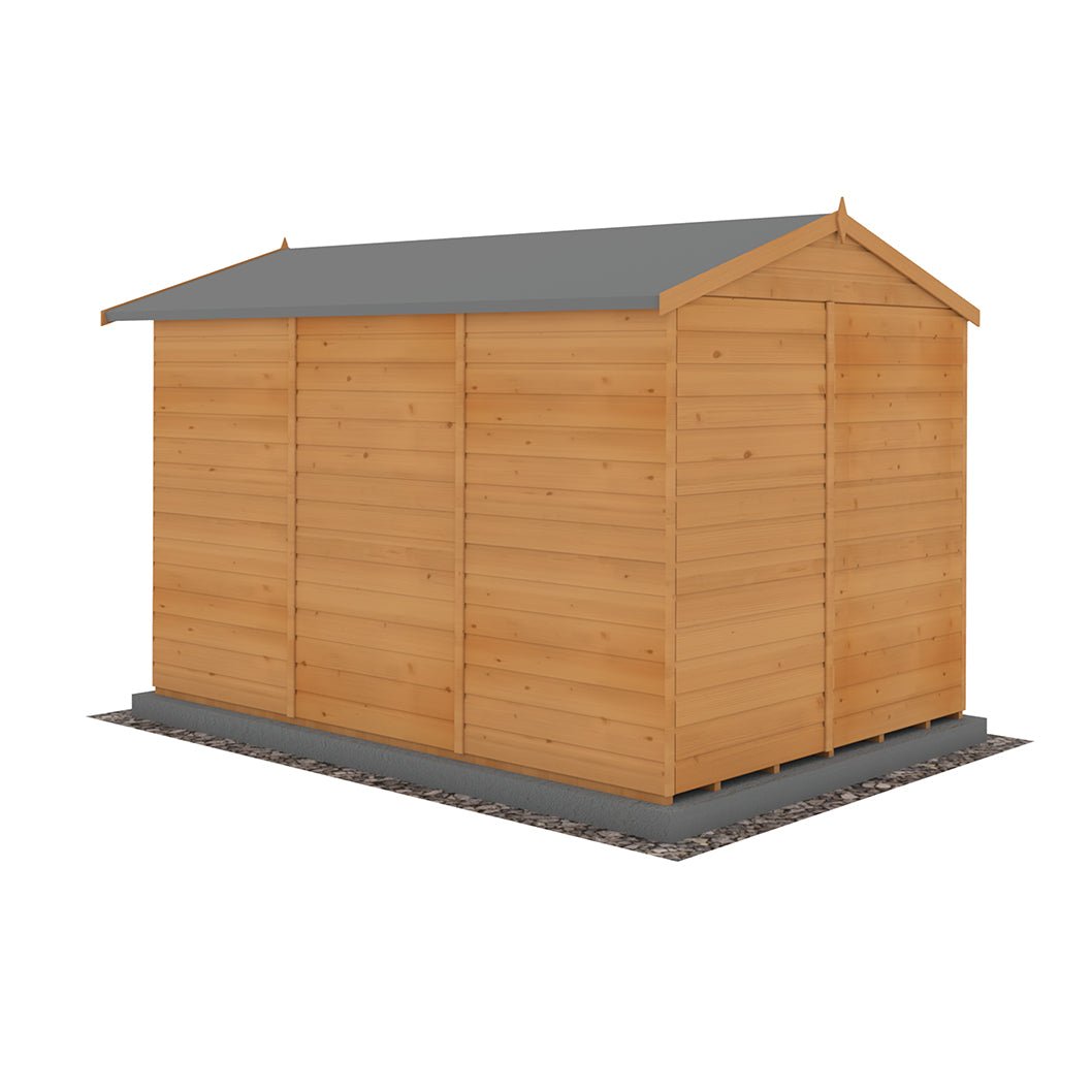 Shire Barraca 7x10ft T&G Single Door Apex Wooden Shed - JJ Building Materials