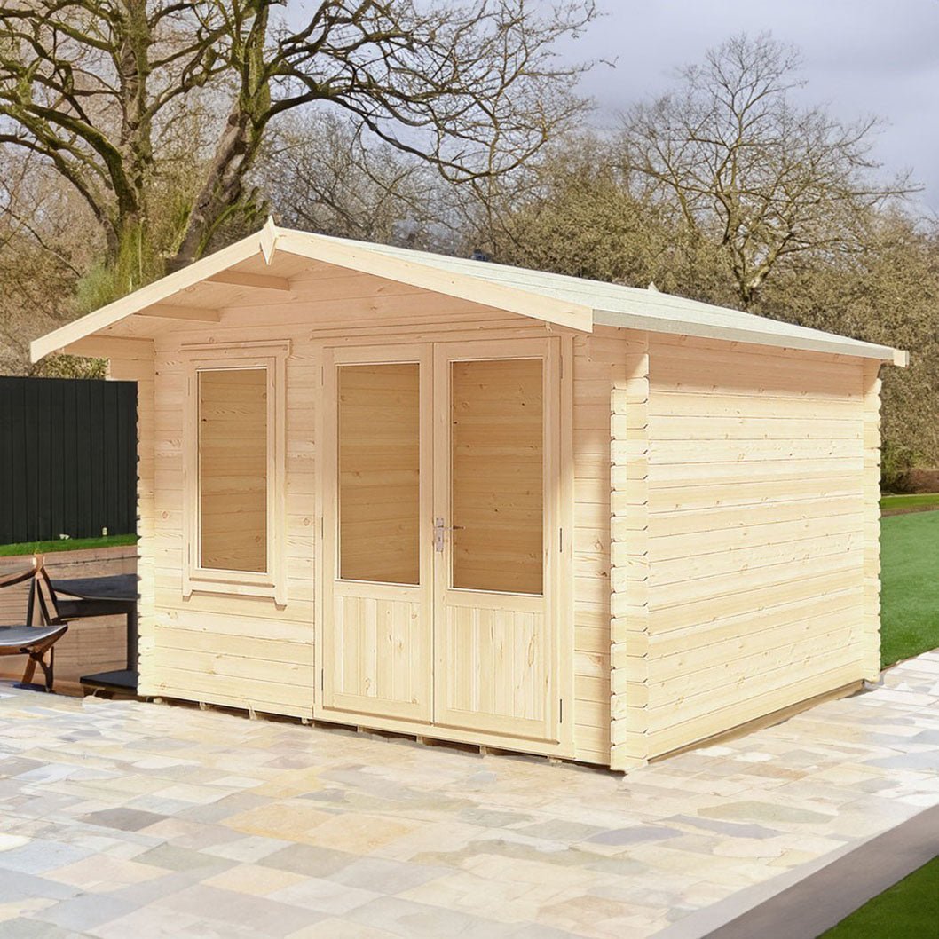 Shire Berryfield Log Cabin With 19mm Log Thickness - JJ Building Materials