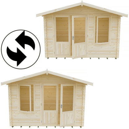 Shire Berryfield Log Cabin With 19mm Log Thickness - JJ Building Materials