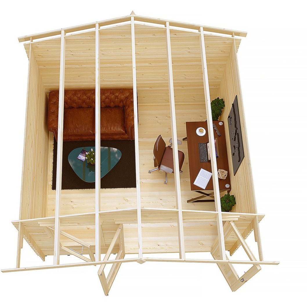 Shire Berryfield Log Cabin With 19mm Log Thickness - JJ Building Materials