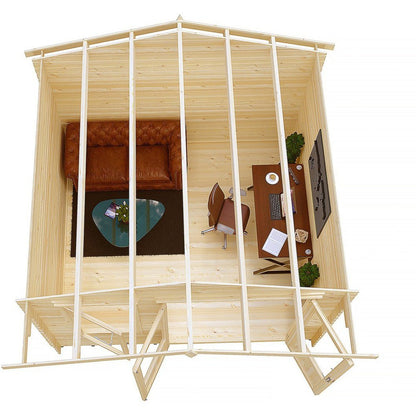 Shire Berryfield Log Cabin With 19mm Log Thickness - JJ Building Materials