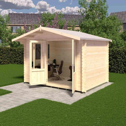 Shire Berryfield Log Cabin With 19mm Log Thickness - JJ Building Materials